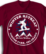 Winter Retreat T Shirt  - Winter Soar desn-852w2