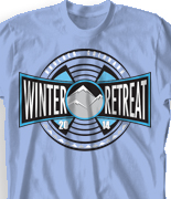 Winter Youth Retreat T Shirt - Winter Shock desn-856w1