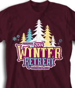 Winter Retreat T Shirt  - Los Arboles desn-860l1