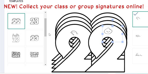 Collect your class or group signatures online - It's Easy!