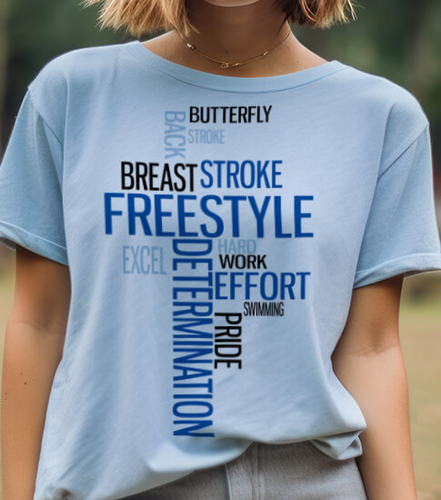Swimming T-Shirts, Unique Designs
